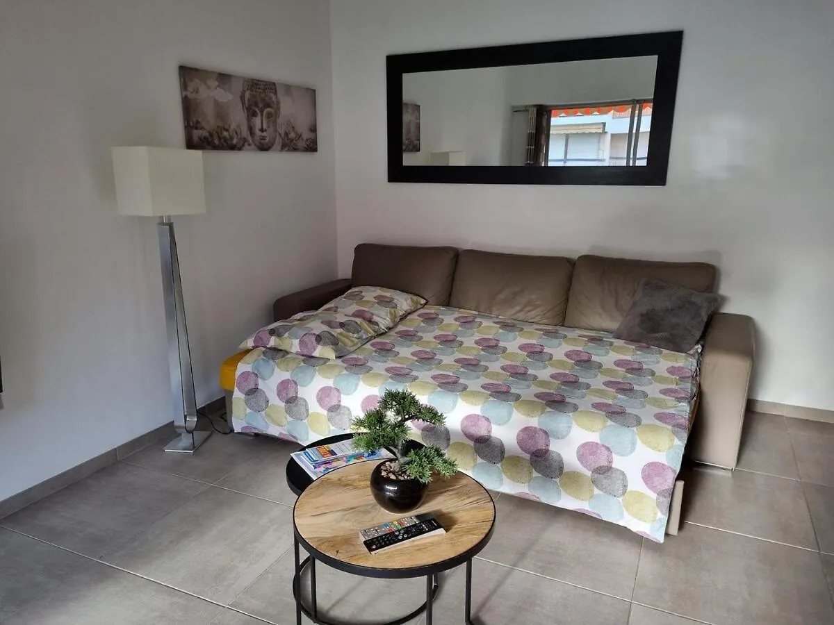 公寓 Agreable 2P Entre Antibes Et Juan Les Pins公寓
